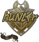 Sticker | huNter- (Gold) | Paris 2023 image