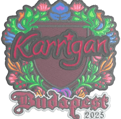 Naklejka | karrigan (haftowana) | Budapeszt 2025