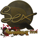 Sticker | dexter (Gold) | Shanghai 2024