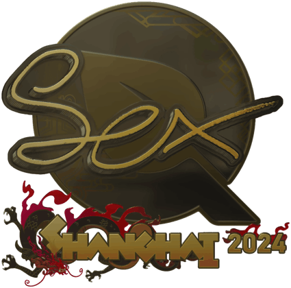 Sticker | dexter (Gold) | Shanghai 2024