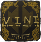 Sticker | VINI (Gold) | Austin 2025