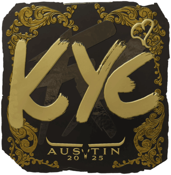 Sticker | kye（金色）| 2025年奥斯汀锦标赛