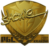 Sticker | shox (Gold) | Krakow 2017