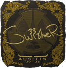 Sticker | Swisher (Gold) | Austin 2025 image