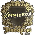 Sticker | xertioN (Gold) | Budapest 2025 image
