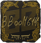 Sticker | Boombl4 (Gold) | Austin 2025 Sticker | Boombl4 (Gold) | Austin 2025 image