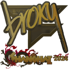 Sticker | broky (Gold) | Shanghai 2024 image
