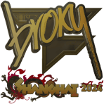 Sticker | broky (Gold) | Shanghai 2024