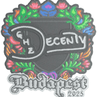 Sticker | decenty (Embroidered) | Budapest 2025 Sticker | decenty (Embroidered) | Budapest 2025 image
