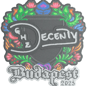 Naklejka | decenty (haftowana) | Budapeszt 2025