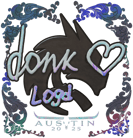 Sticker | donk (Holo) | Austin 2025 image