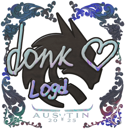 Sticker | donk (holograficzna) | Austin 2025