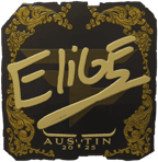 Sticker | EliGE (Gold) | Austin 2025