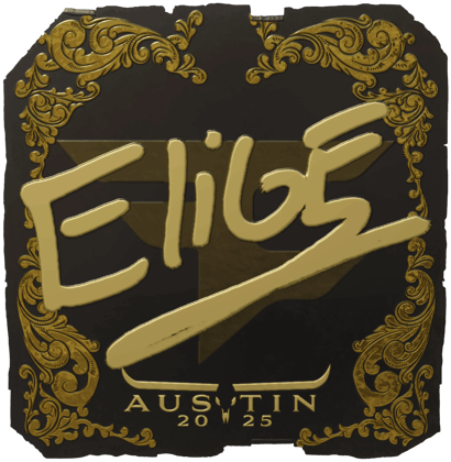 Sticker | EliGE (złota) | Austin 2025