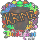 Sticker | KRIMZ (Holo) | Budapest 2025 Sticker | KRIMZ (Holo) | Budapest 2025 image