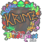 Sticker | KRIMZ (Holo) | Budapest 2025