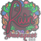 Sticker | rain (Embroidered) | Budapest 2025 Sticker | rain (Embroidered) | Budapest 2025 image