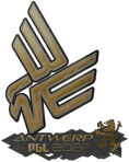 Sticker | Bad News Eagles (Gold) | Antwerp 2022