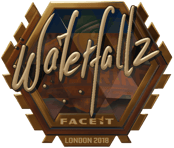 Sticker | waterfaLLZ (Gold) | London 2018