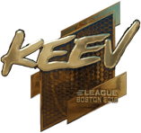Sticker | keev (Gold) | Boston 2018