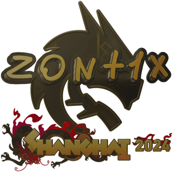 Sticker | zont1x (Gold) | Shanghai 2024