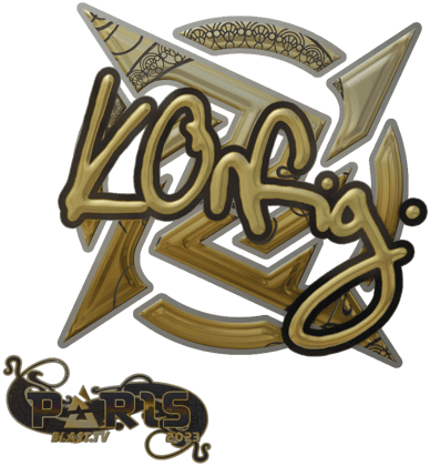 Sticker | k0nfig (Gold) | Paris 2023
