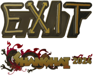 Sticker | exit (Gold) | Shanghai 2024