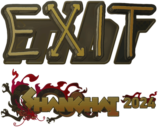 Sticker | exit (kulta) | Shanghai 2024