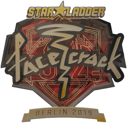 Sticker | facecrack (złota) | Berlin 2019