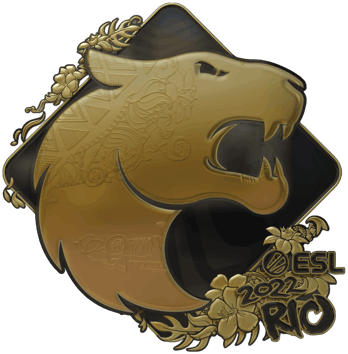 Sticker | FURIA (ทอง) | Rio 2022