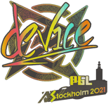 Sticker | device (Holo) | Stockholm 2021