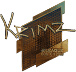 Sticker | KRIMZ (Gold) | Boston 2018