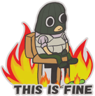 Sticker | This Is Fine Sticker | This Is Fine image