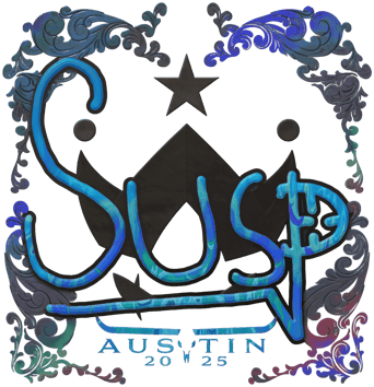 Sticker | susp (holograficzna) | Austin 2025