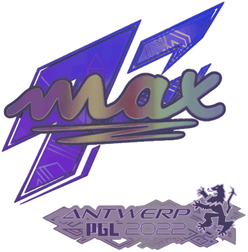 Sticker | max (holograficzna) | Antwerpia 2022