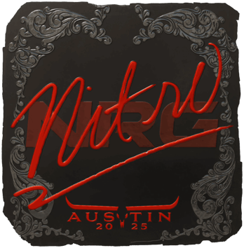 Sticker | nitr0 (reflectante) | Austin 2025