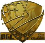 Sticker | apEX (Gold) | Krakow 2017