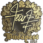 Sticker | fEAR (Gold) | Budapest 2025