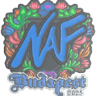 Sticker | NAF (Embroidered) | Budapest 2025 Sticker | NAF (Embroidered) | Budapest 2025 image