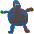 ステッカー | Poorly Drawn SAS (ホログラム) ステッカー | Poorly Drawn SAS (ホログラム) image