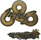 Sticker | interz (Gold) | Antwerp 2022 image