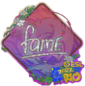 Sticker | fame (scintillant) | Rio 2022
