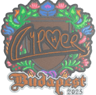 Sticker | Cypher (Embroidered) | Budapest 2025 Sticker | Cypher (Embroidered) | Budapest 2025 image