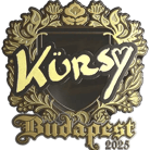 Sticker | Kursy (Gold) | Budapest 2025 image