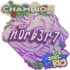Sticker | n0rb3r7 (Champion) | Rio 2022 image