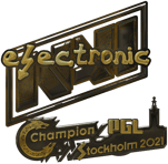 Sticker | electroNic (Gold) | Stockholm 2021