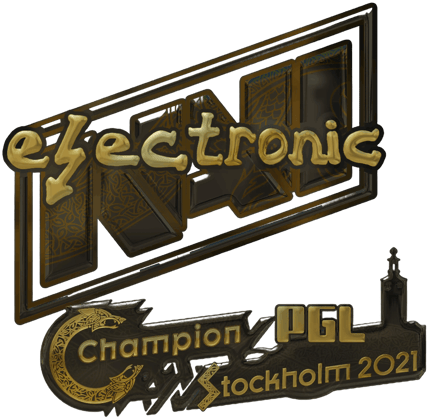 Sticker | electroNic (ทอง) | Stockholm 2021
