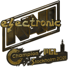 Sticker | electroNic (Gold) | Stockholm 2021 Sticker | electroNic (Gold) | Stockholm 2021 image