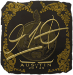 Sticker | 910 (Gold) | Austin 2025