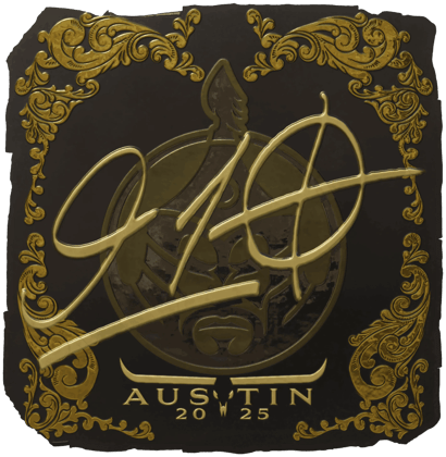 Sticker | 910 (dorada) | Austin 2025